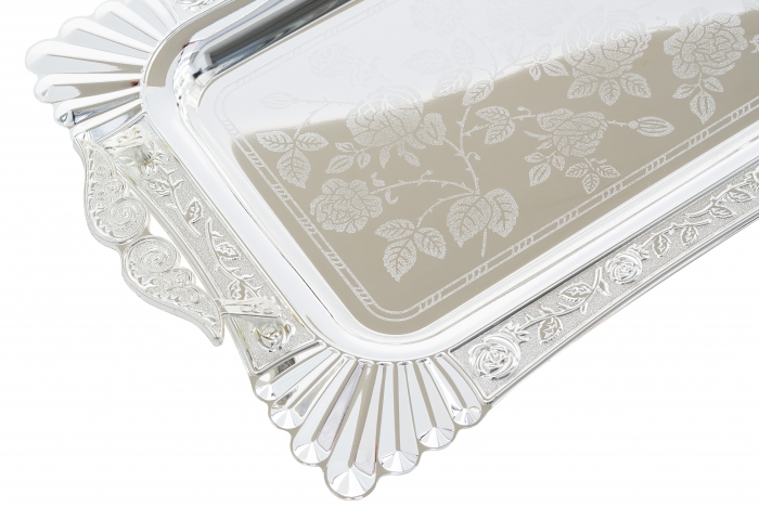 Metall Teetablett 2 er / İkili Metall Tepsi  74S