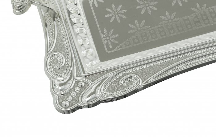 Metall Teetablett 2 er / İkili Metall Tepsi  73S