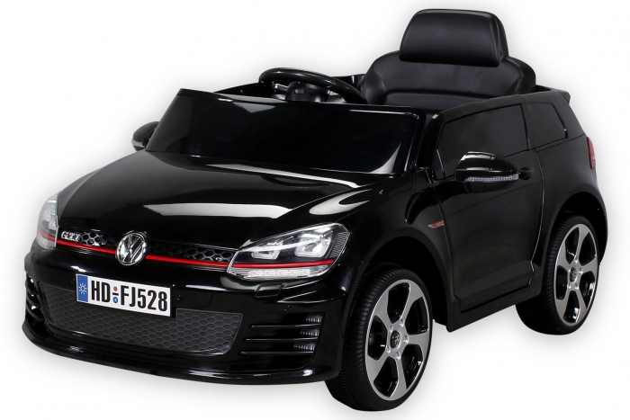 Lizenz Kinder Elektrofahrzeug Volkswagen Golf GTI schwarz