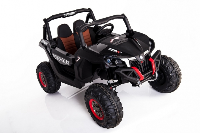 Kinder Elektrofahrzeug Gigant Buggy (2-Sitzer) UTV 4×4 Schwarz